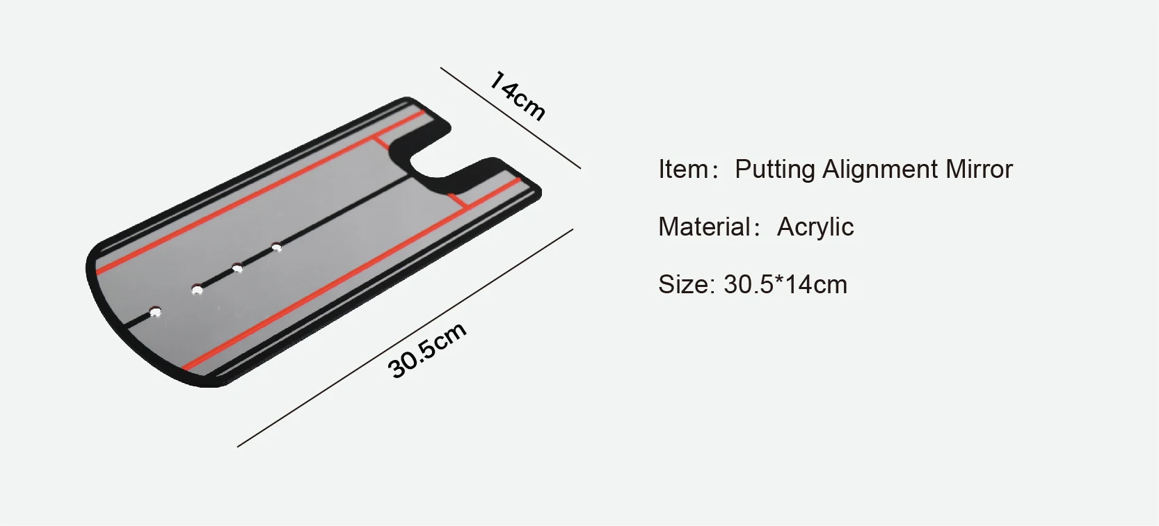 Golf Training Golf Putting Alignment Mirror With Golf Putter Line - Buy ...