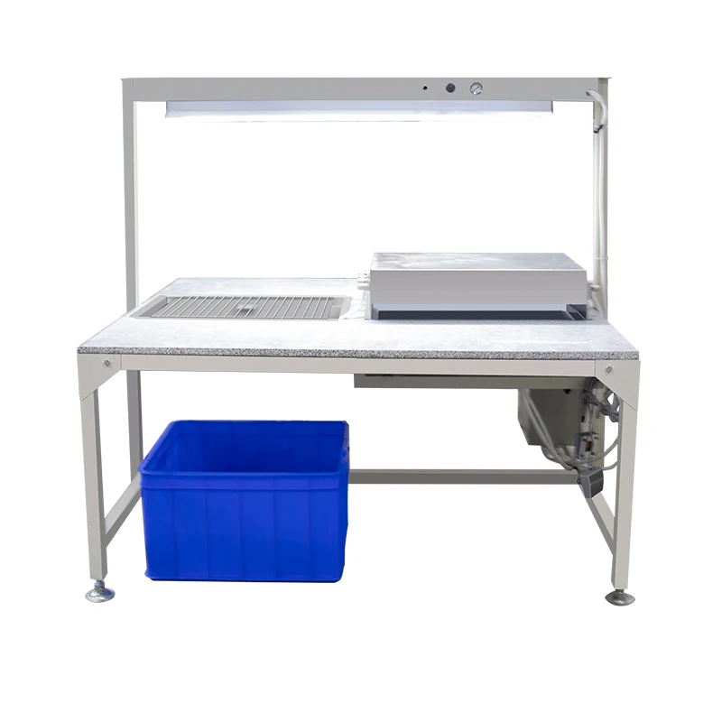 PVC Mould Baking Table with 2 Manual Dispensing Stations