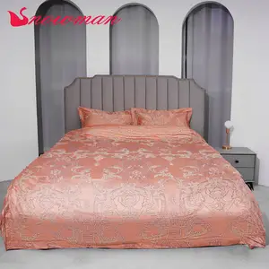 Luxury Embroidered Satin Large Duvet Set Luxury Home Bedding Set