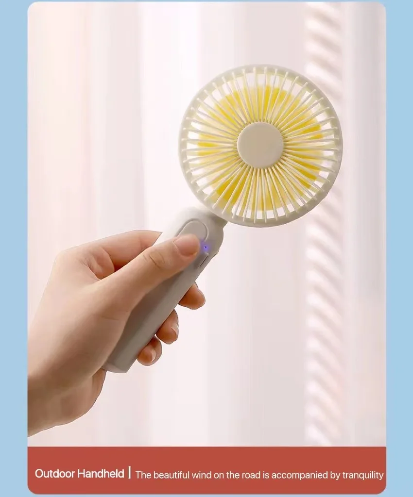 Factory Direct Mini Portable Fans Handheld Usb Rechargeable Air Cooling