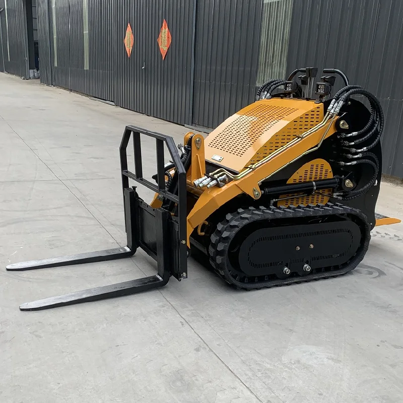 China Best Price Mini Loader 25HP 45HP 60HP Small Skid Steer Front End Loader Mini Skid Steer Loader with Bucket