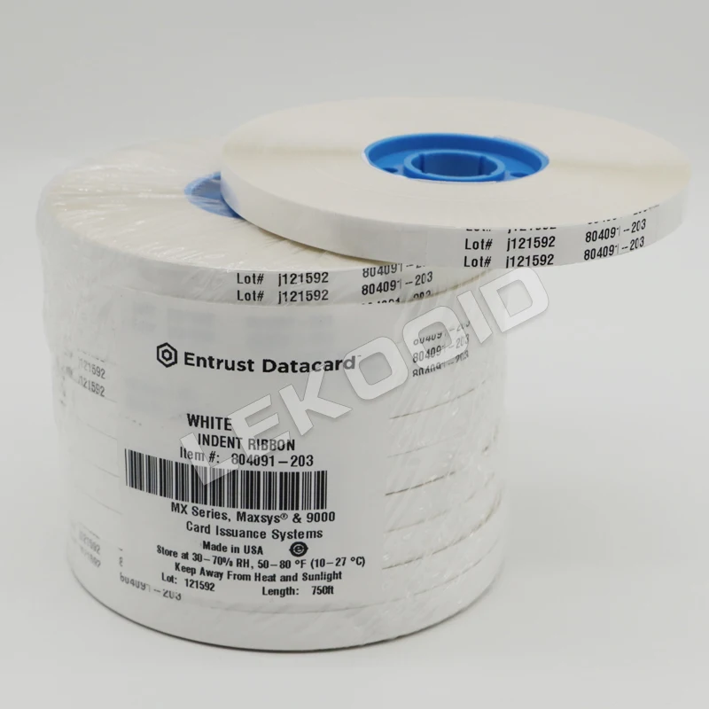 Indent Ribbon Alibaba.com: Entrust Datacard 804091-203 White Indent Ribbon for MX ...