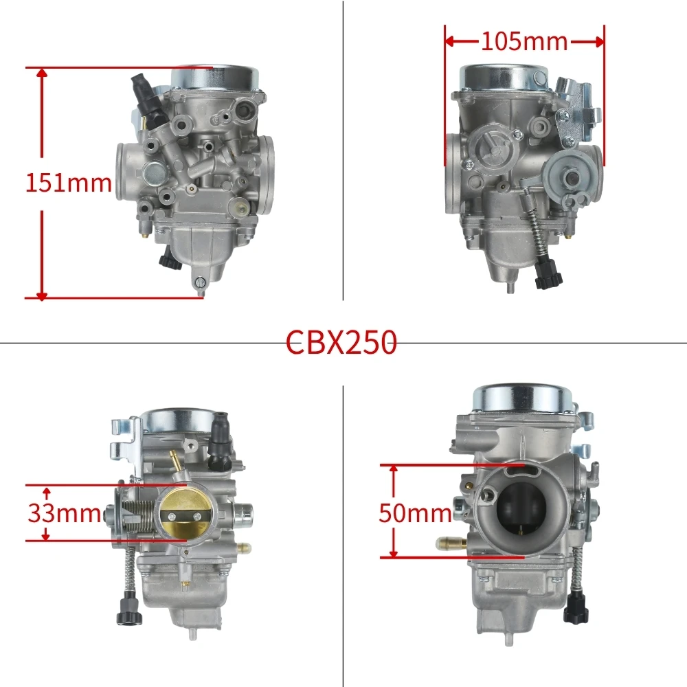 Hon Da CBX250 Twister250 CBF250  PD32J-03 VC-16100-KPF 250cc Motorcycle Carb Replacement 2001 2008 Models Carburetor