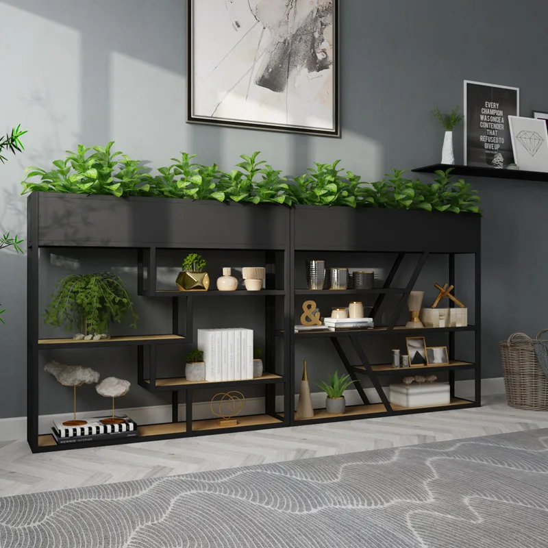Loft Decorative Plant Stand Storage Racks Restaurant Bar Seat Partitions Metal Office Partitions