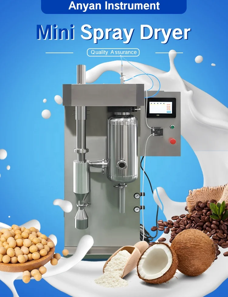 
 2L нержавеющая сталь распылительной сушилки лаборатории пилот распылительная сушилка машина атомизатора машина для сухого молока  