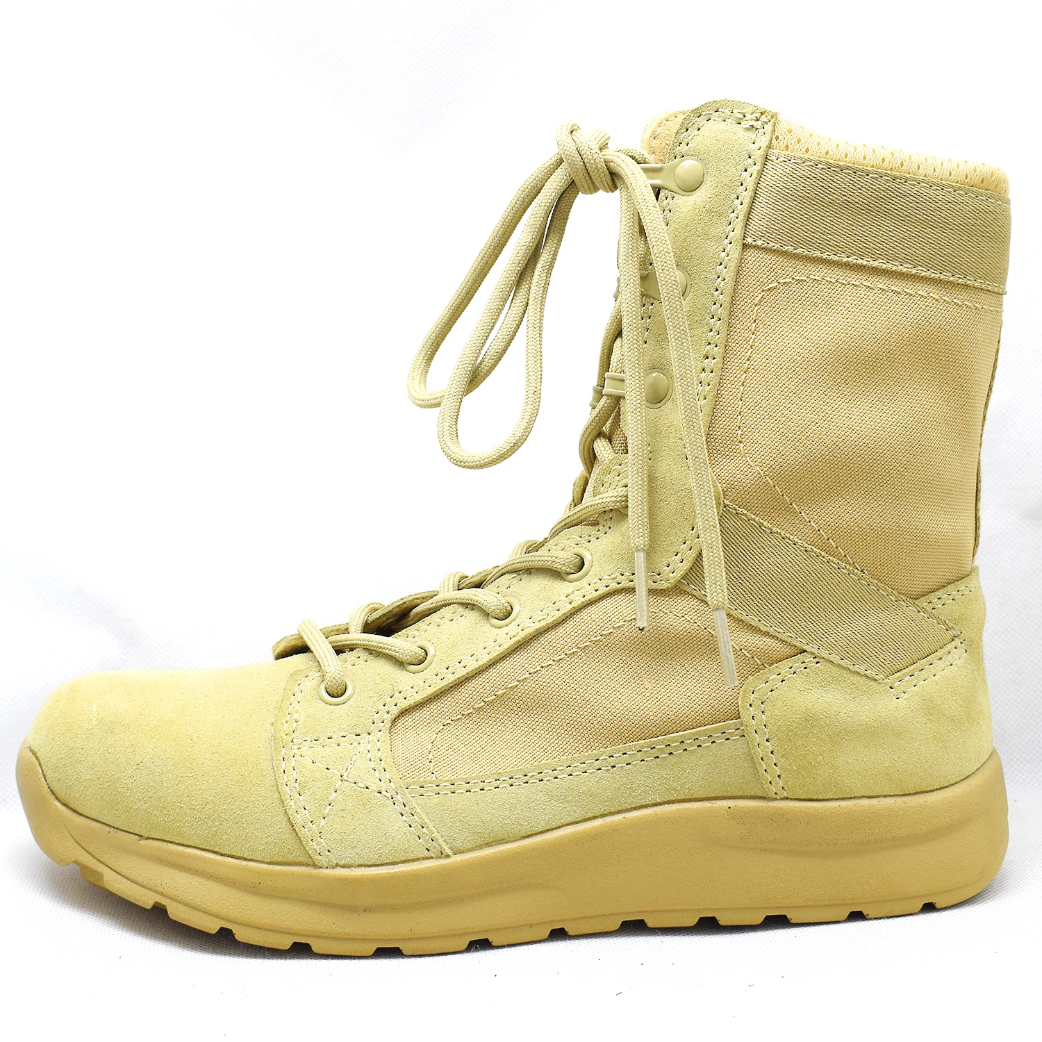 Handmade Low Price Traction Function Black Breathable Combat Boots