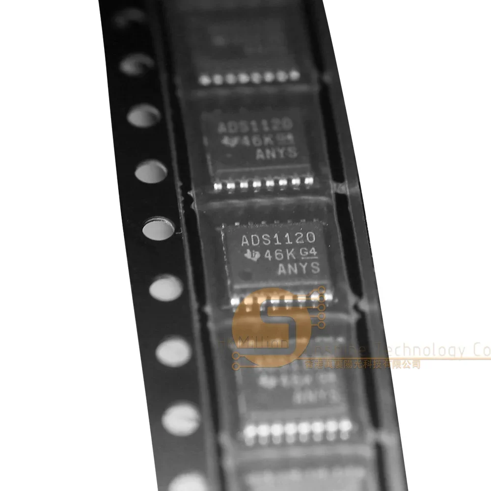 16-Bit ADC Converter ADS1120IPWR ADS1120IPW ADS1120 TSSOP-16 Low Power High Precision for Industrial Sensors