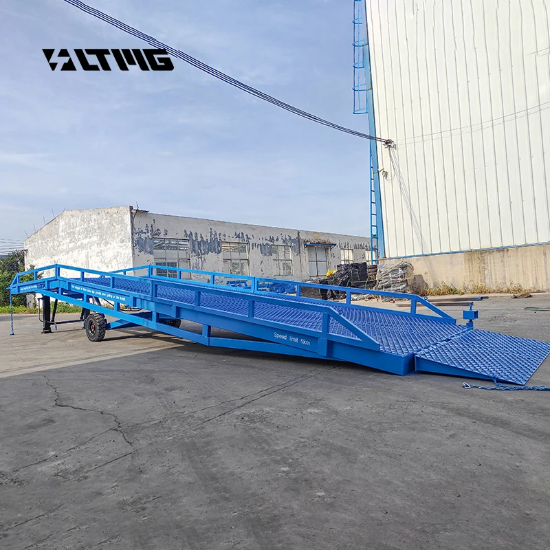 2024 New LTMG Movable Hydraulic Container Offloading Ramp  6t 8t 10t Forklift Vehicles Mobile Dock Leveler for Warehouse Factory