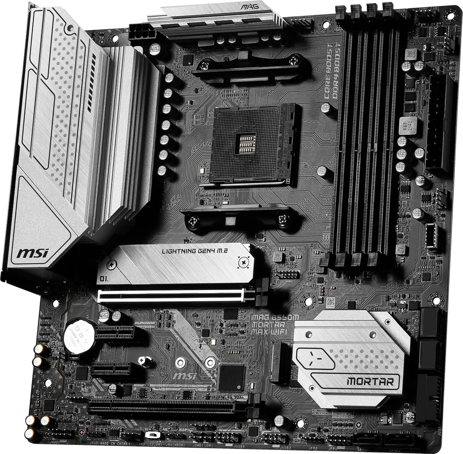 MSI MAG B55OM MORTAR MAX WIFI Motherboard with AMD Ryzen 7