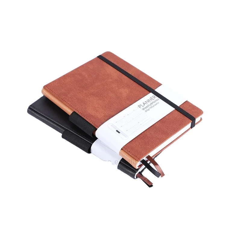 Journals Leather Promotional Pu Meeting Pocket Wholesale Set A5 Gift Personalized Notebook for Students