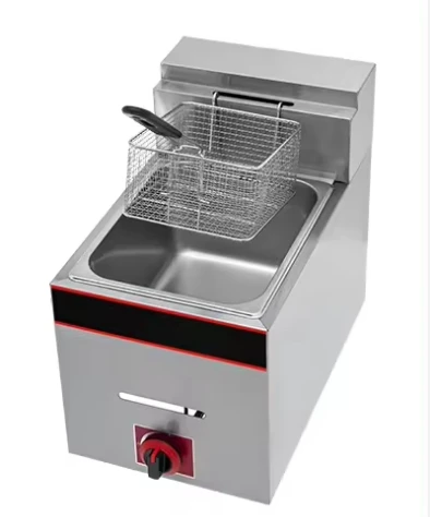 Gas fryer commercial 6L  Deep Fryer Single Tank Counter top Basket French Fry Restaurant China Manufacturer