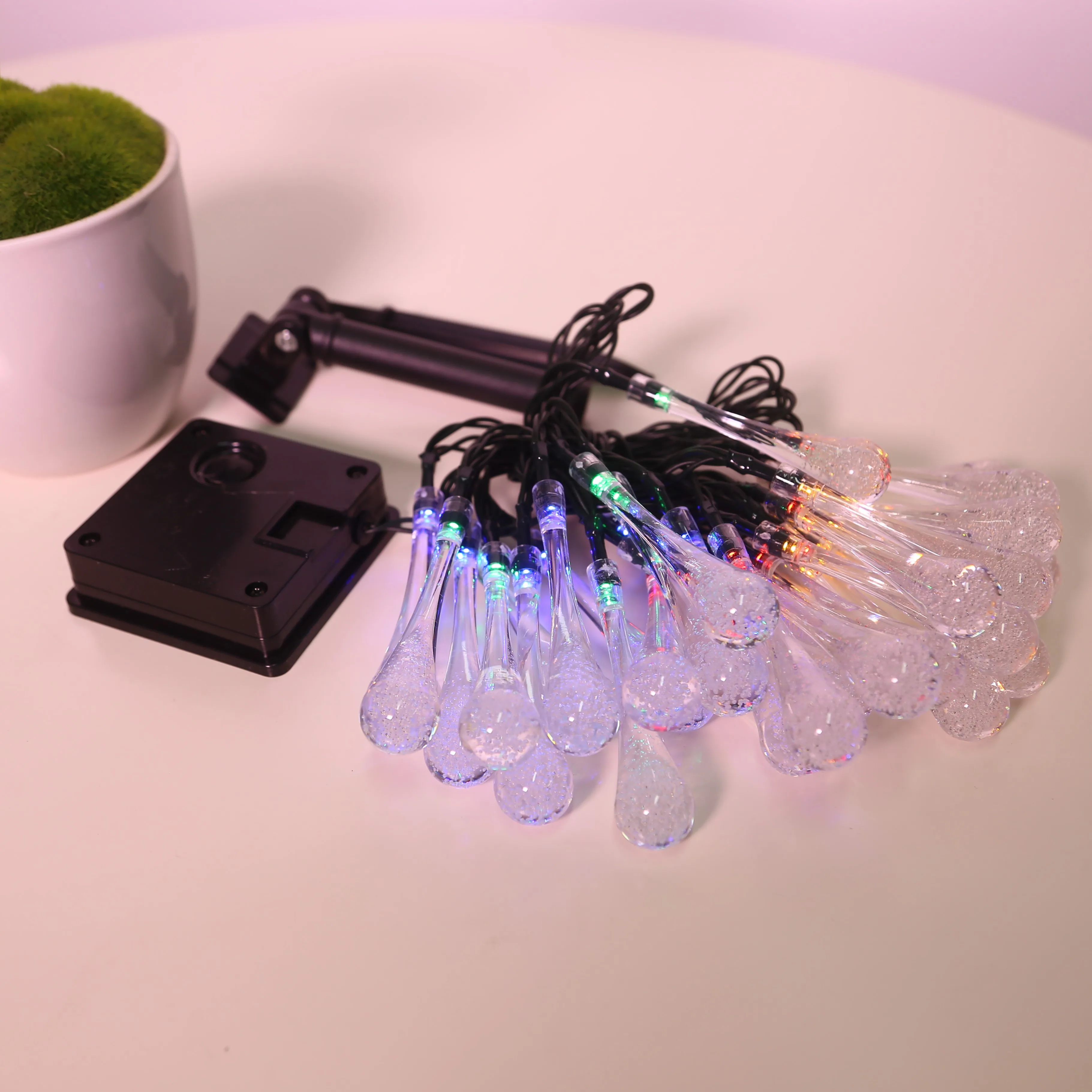 Рождественское украшение падение мяч светодиодная гирлянда праздничное освещение Рождество