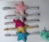 Grande cerchietto per capelli a cinque stelle - blu