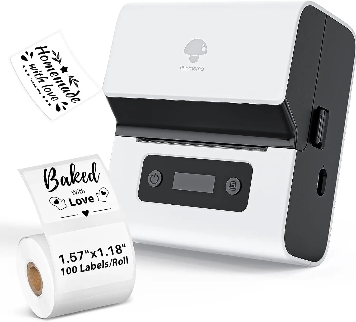 M221 バーコードラベルプリンター - Bluetooth対応・熱転写印刷機