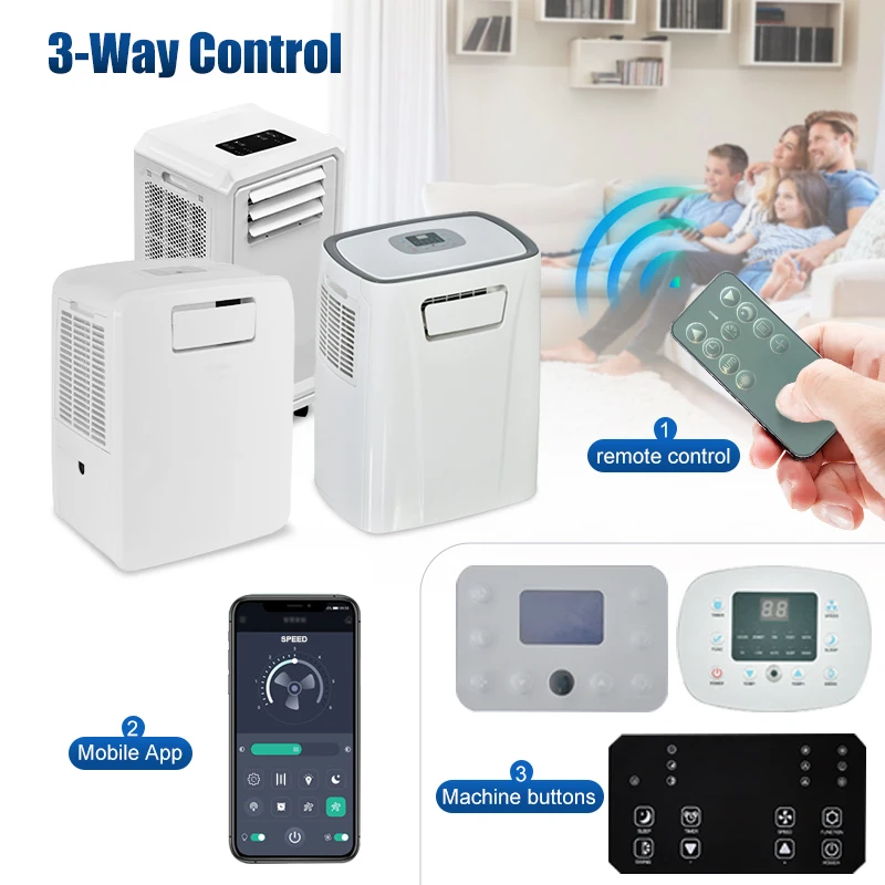 4 in 1 Hoseless Portable Automotive Household air Conditioner Mobile Portable Ac air Conditioner Cooling Without Pipe