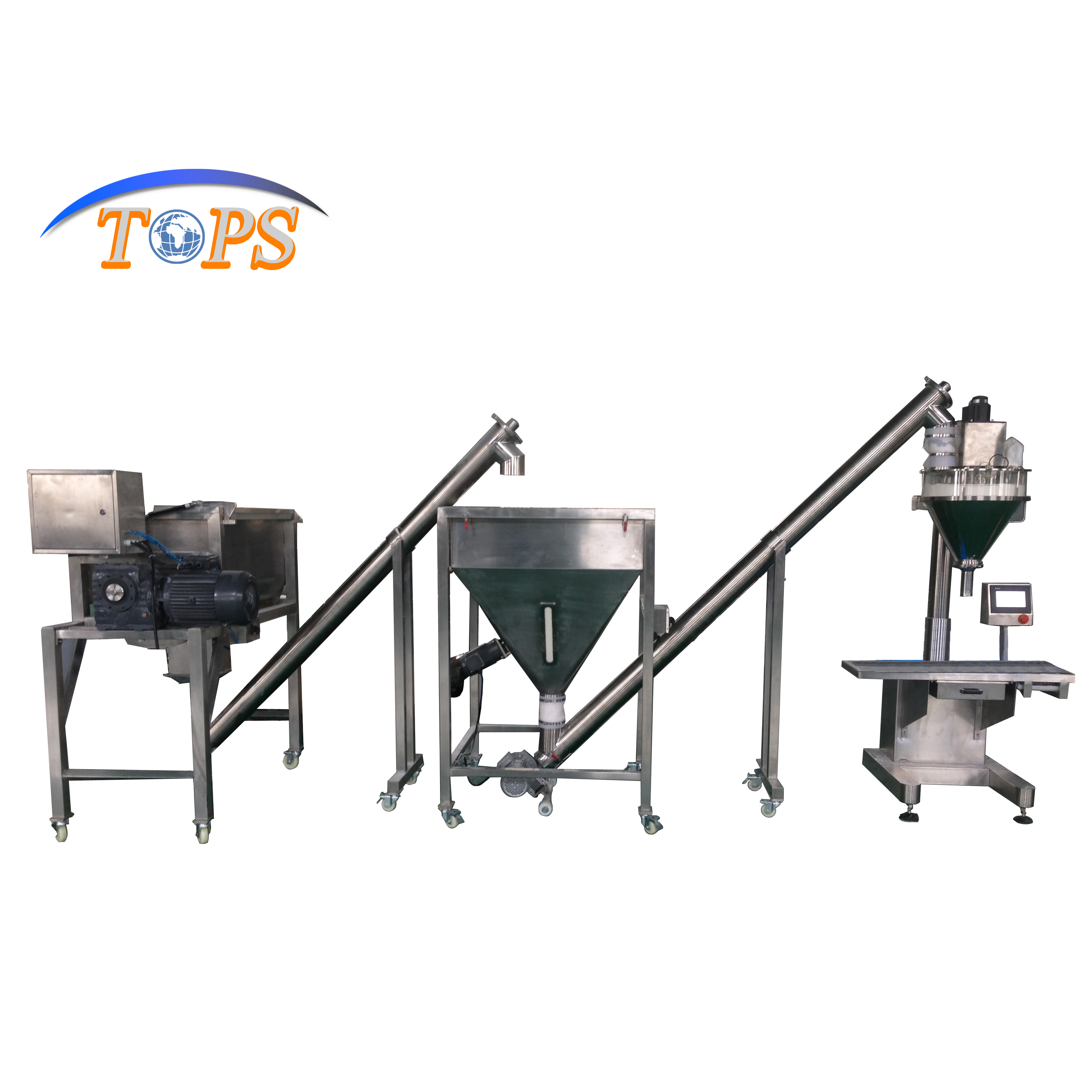 
Сухие порошковые пакеты, упаковочная линия для смешивания и производства 