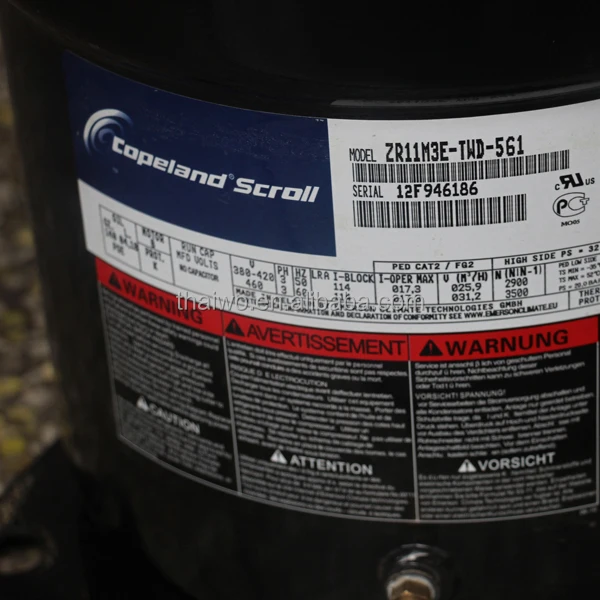 Copeland ZR11M3E-TWD-561 10HP Refrigeration Compressor for