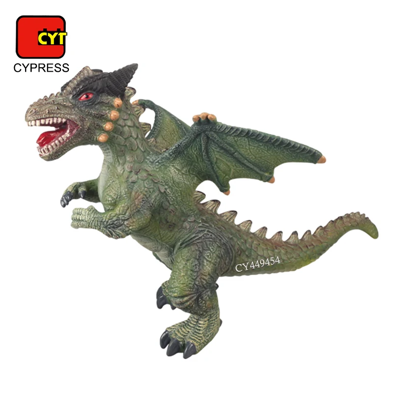 U.S. TOYS バラゴン フィギュア 2体セット リアルな大きなプラスチック製のゴム製ドラゴンフィギュア男の子