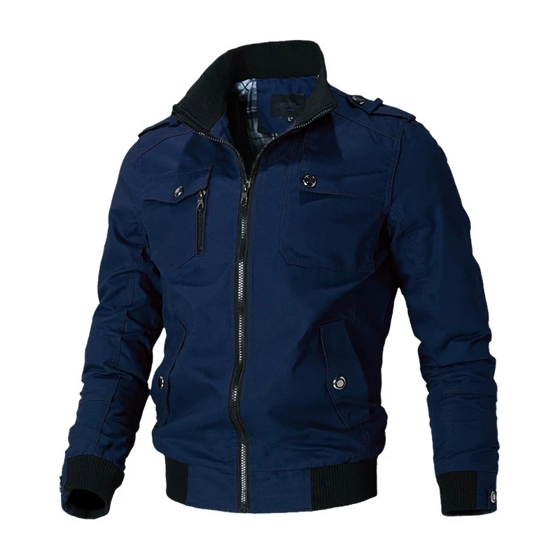 Casual Jacket Men Spring Autumn Cyan Camouflage Jackets Mens Coats Male Outerwear Windbreaker Brand Clothing