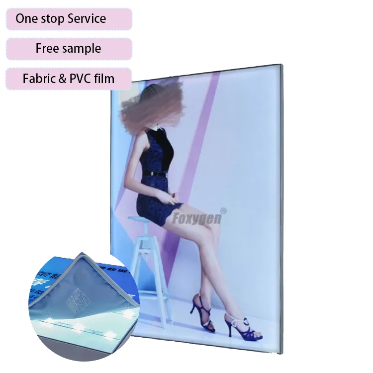 Cornice per poster in tessuto retroilluminato Cornice senza telaio Esterno Cassetta luminosa Esterna SEG Cassetta luminosa per pubblicità