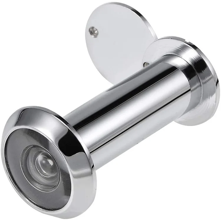 Modern Style WiFi Digital Door Viewer with Night Vision Motion Detection 200 Degree Angle Brass Doorbell Camera Peephole Eye