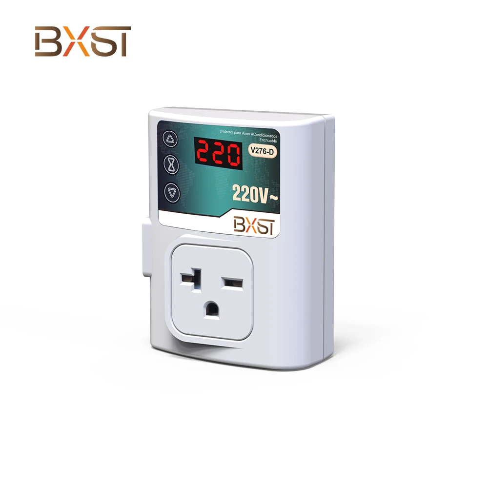 Voltage Protector Factory 220V Digital Display Refrigerator Air Conditioner Voltage Protector Socket for Home