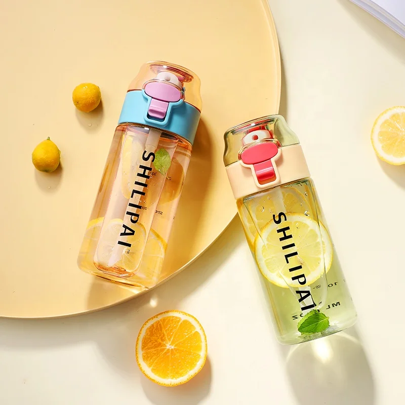 
450 мл 550 мл открывающаяся откидная крышка без бисфенола А тритановая бутылка для питья пластиковая бутылка для воды спортивная бутылка с соломинкой 