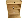 Caja de pan de doble puerta