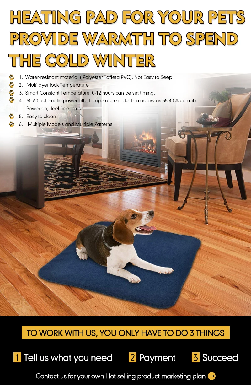 Hot Selling pet heating pad heat mat details