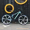 Ruota a sei coltelli blu a 21 velocità