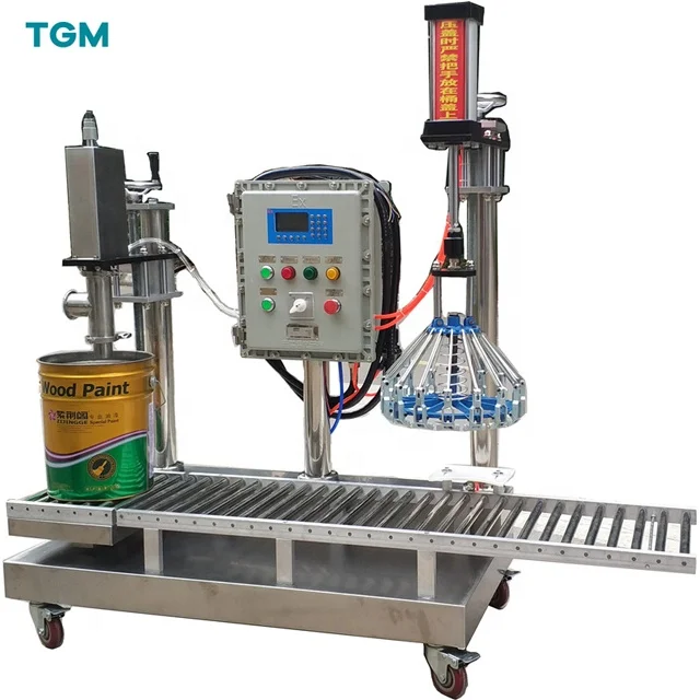 TGM Bucket Oil Paint Bucket Semi Automatic Filling Machine