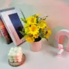 Daisy Style B, White Pot