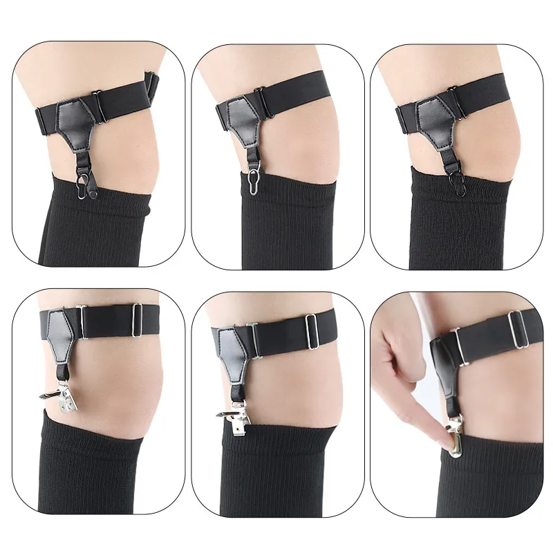 Factory Direct Sales Leg Ring Buckle Middle Tube Socks Non-Slip Thigh Ring  Garter Garter Decorative Belt for Women