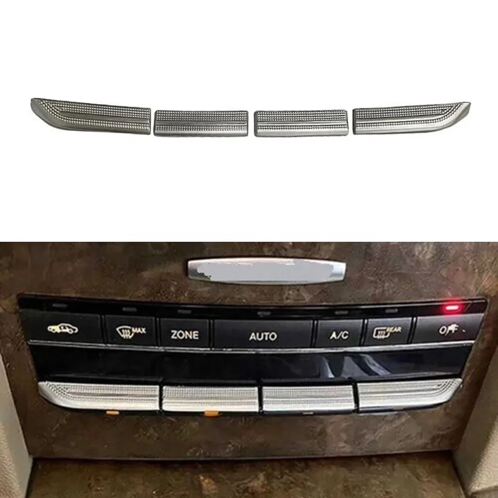Door Lock Unlock Buttons Sequins Decoration Adjust Switch Button Cover Stickers Trim for Mercedes Benz C E Class W204 W212