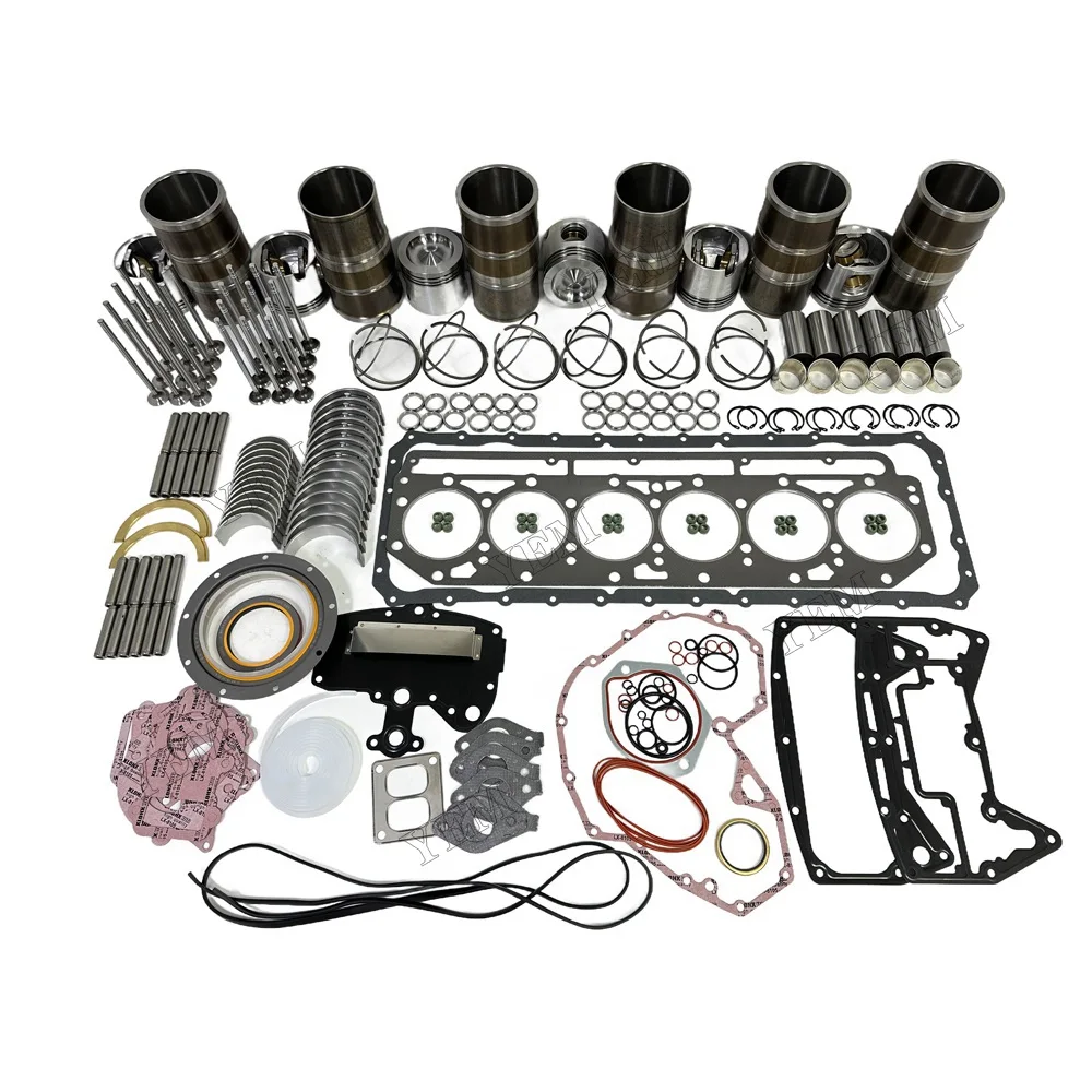 Overhaul Kit With Valves Engine Bearings Cylinder Liner Piston Rings Full Gasket Kit Fit for Caterpillar C-9 Engine