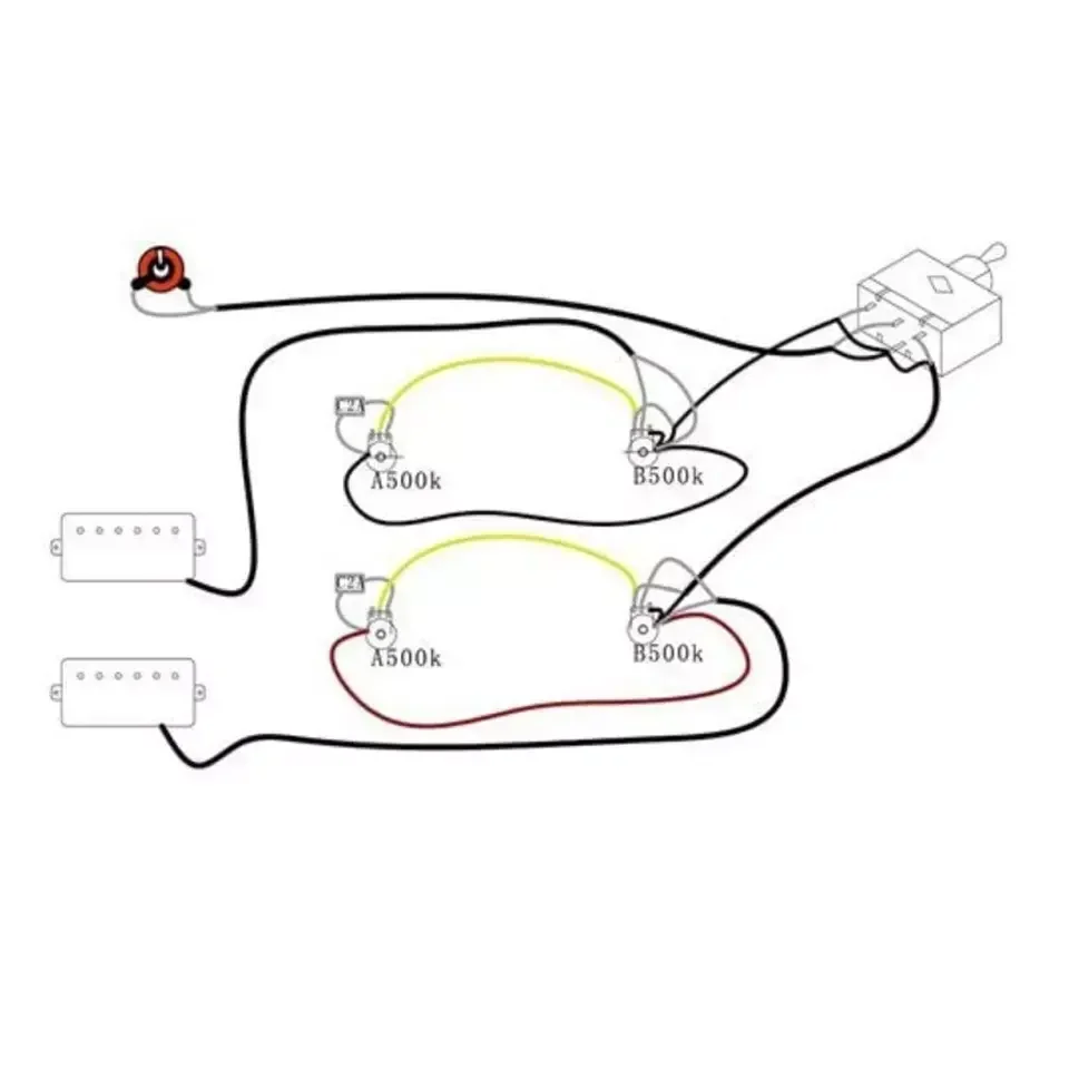 Hot Sale Prewired Harness Wiring Kit Lp Guitar Wiring With Pots For Lp