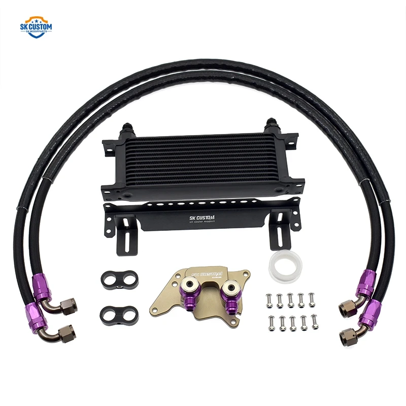 Oil Cooler Kit For BMW Mini Cooper R56 N14 N18 1.6T Engine Oil Cooler Radiator Kit