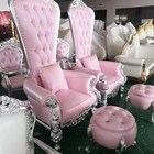 luxury royal parlor sofa cheap king throne chair pedicure chairs gold event wedding chair for bride and groom