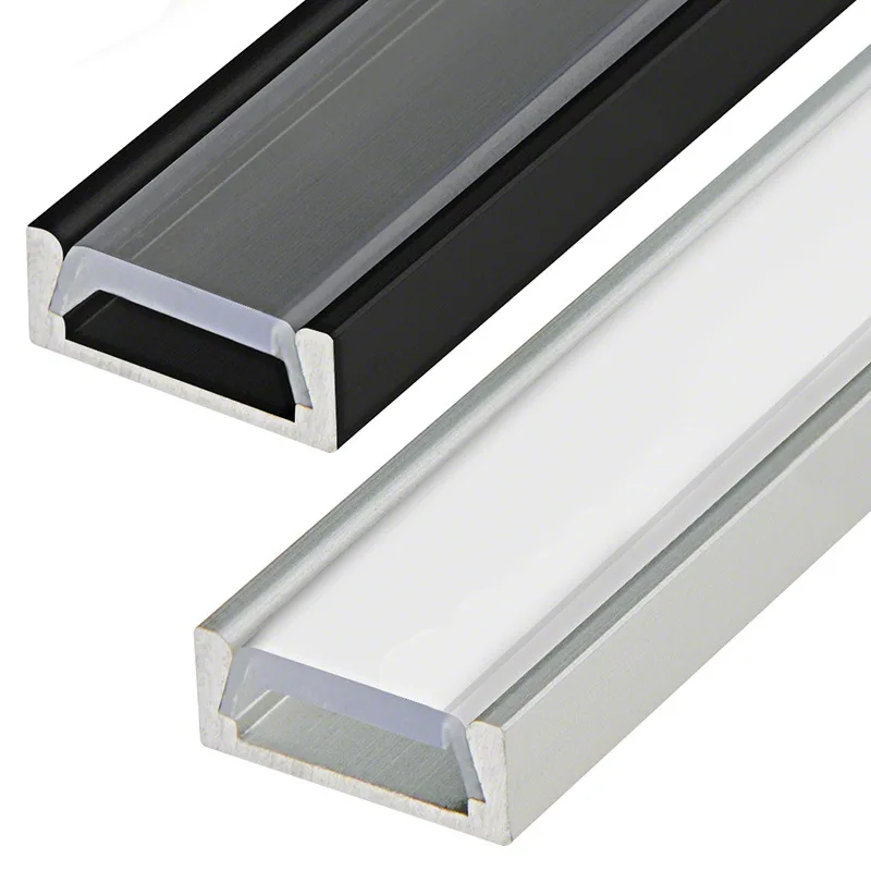 Custom  U Shape 6063 Led Channel Aluminum Led Aluminum Profile and Aluminum Led Profile