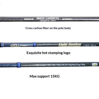 Full-Fujii Carbon Sea Fishing Jigging Rod Slow-Jigging/Fast-Pulling 1.8m/1.98m Hard Action Weihai In-Stock Wholesale – Metal Jig – view 5