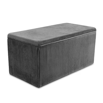 Customized Fabric Seating Living Room Furniture Benches for Bedroom Large Bench Footstool Ottomans Pouf Set