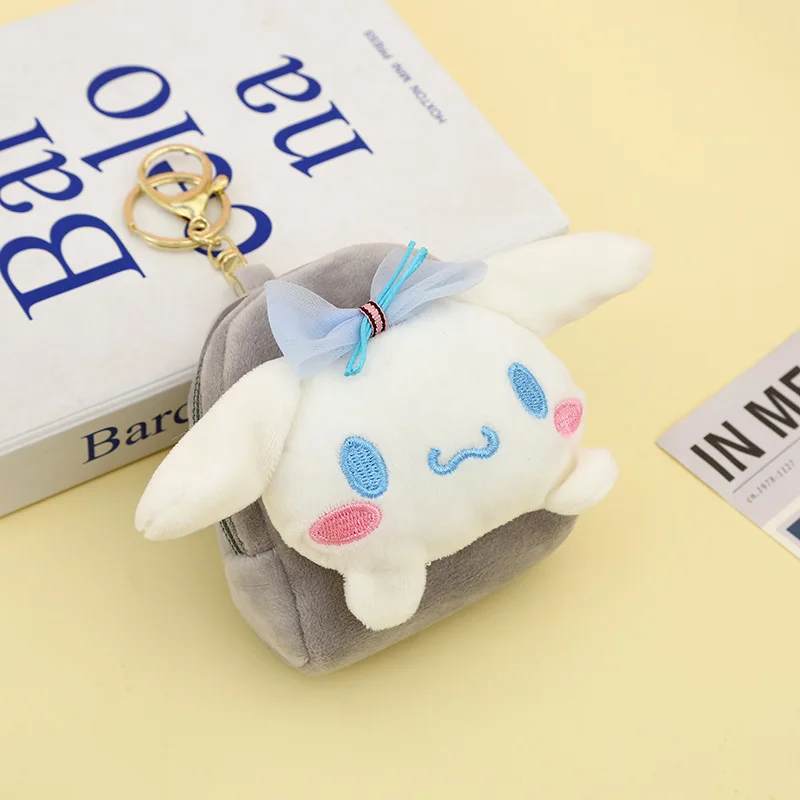 Sanrio Cinnamoroll Keychain Plush Toys 10cm Kuromi My Melody Cat