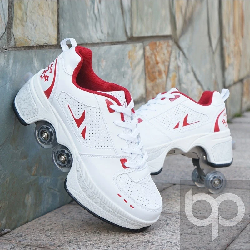 2021 popular deformation kick roller skate shoes for adults with factory price