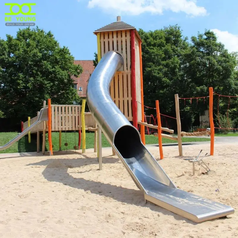 Customized Kids Tree House Swing Slide Water Park Playground