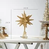 9.84in inch golden eighteen-pointed star