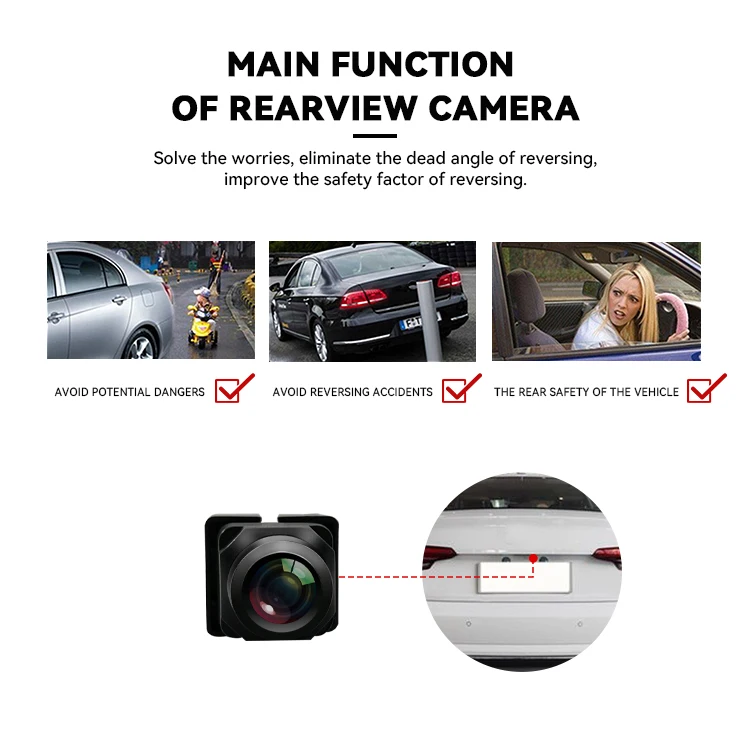 Wemaer Auto Electronics Ahd 720P Particular Waterproof HD Shockproof Mini Backup Reverse Reversing Camera for Audi A8L 2019 supplier