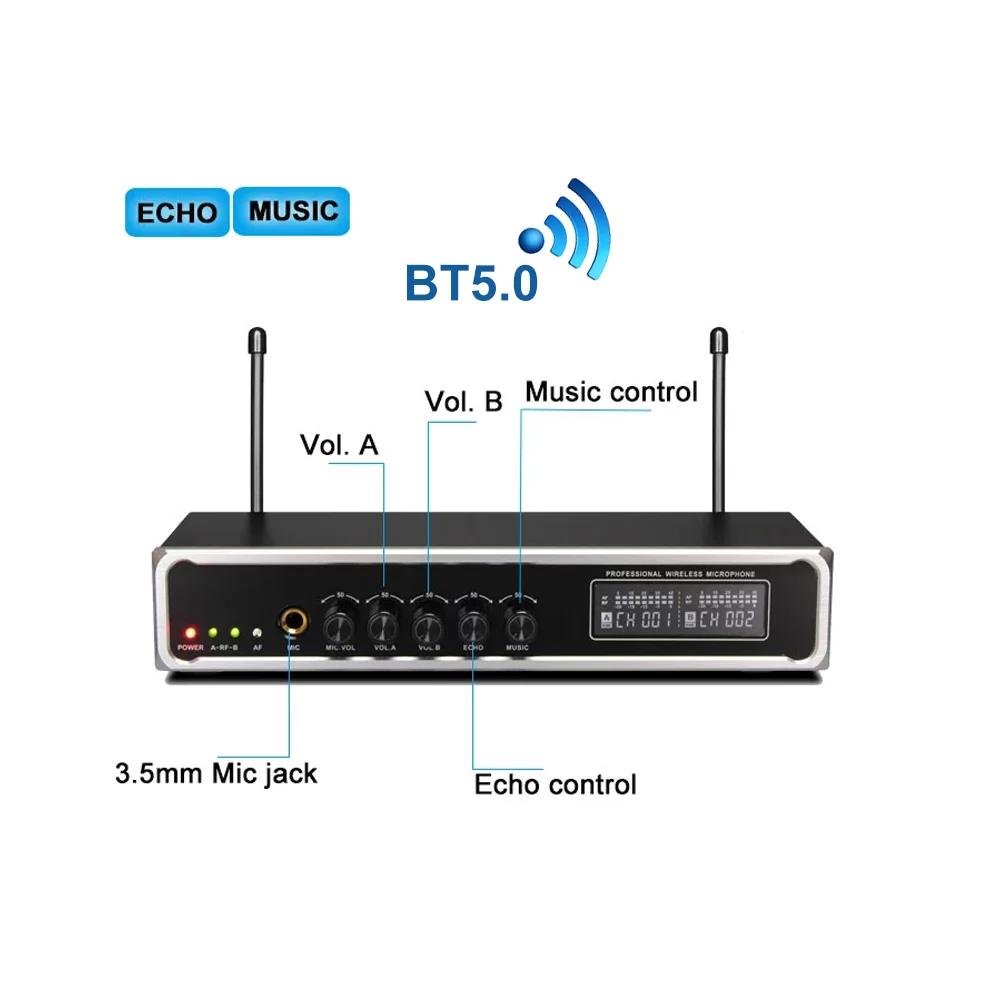 
 Для использования музыки bt аудио Аккумуляторный беспроводной микрофон для караоке  