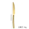 Cuchillo de mesa/Oro
