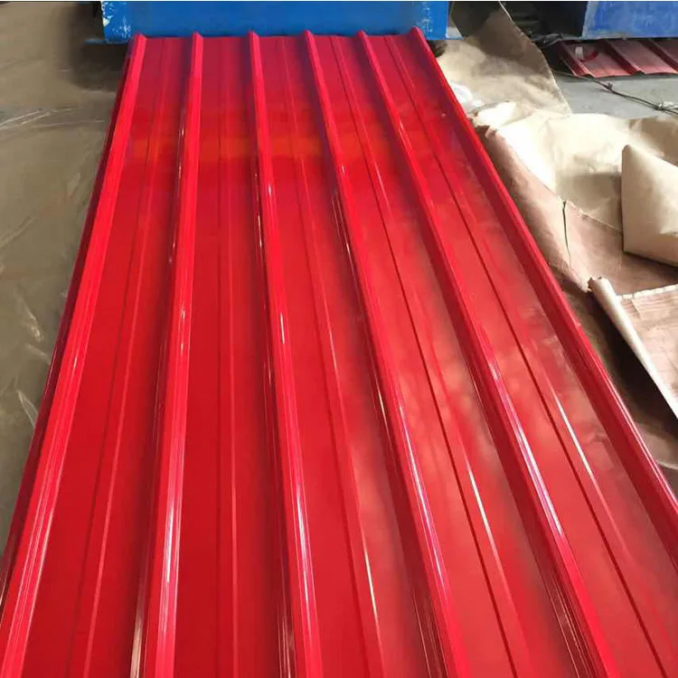 Brick Red Corrugated Steel Roofing Sheet Roofing Sheets Red Wine Color Ppgi Roofing Sheet