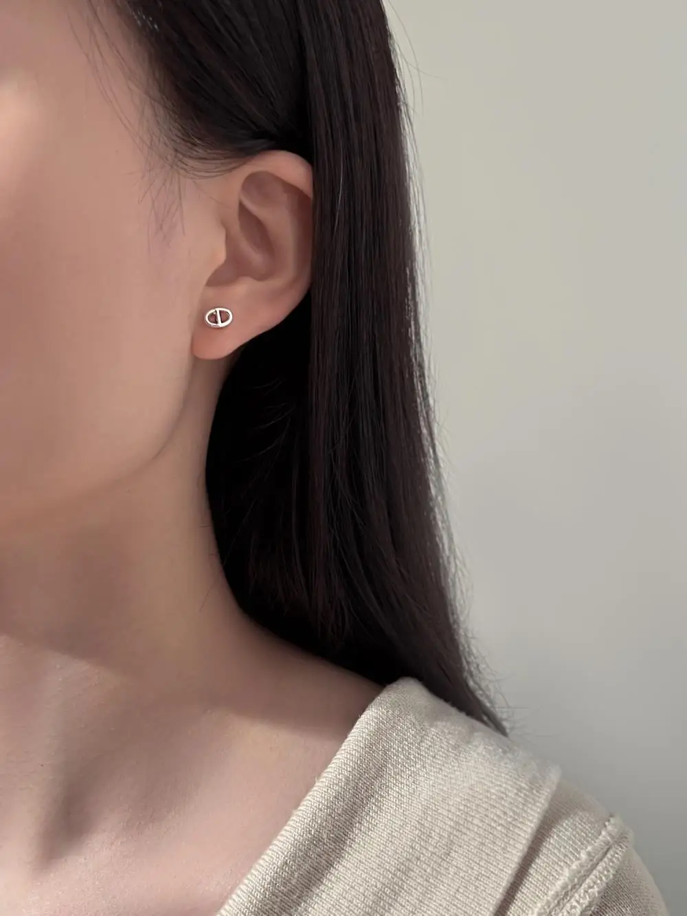 KAKODIY New Pig Nose Stud Earrings Fashion £925 Simple Stud Earrings Accessories Earrings detail 1